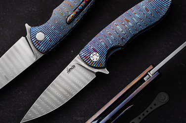 NÓŻ SKŁADANY MICRO STING 4 TIMASCUS BALBACH HERMAN