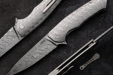 NÓŻ SKŁADANY FOLDER SLIM 1 FULL DAMASTEEL HERMAN