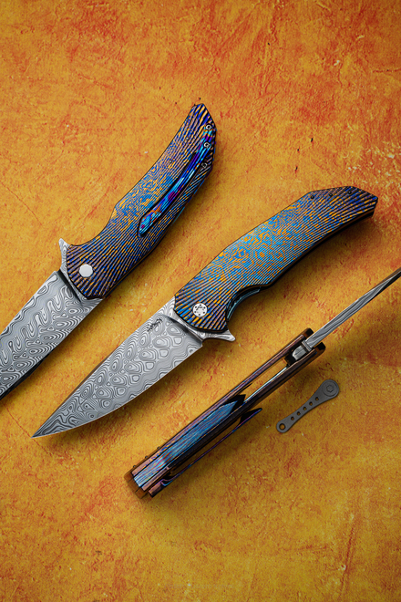 NÓŻ SKŁADANY FOLDER DRAGONFLY 11 TIMASCUS DAMASTEEL HERMAN