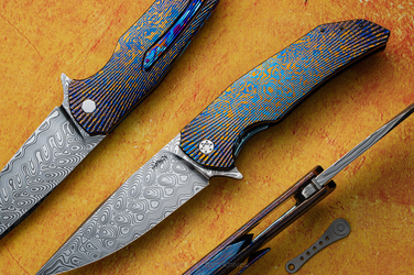 NÓŻ SKŁADANY FOLDER DRAGONFLY 11 TIMASCUS DAMASTEEL HERMAN