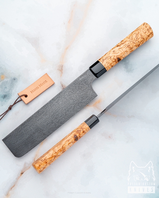 NÓŻ KUCHENNY NAKIRI DAMAST MOZAIKOWY