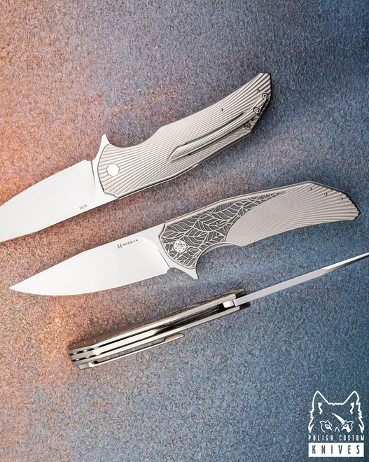 NÓŻ SKŁADANY FOLDER DRAGONFLY #0569 M398 HERMAN KNIVES