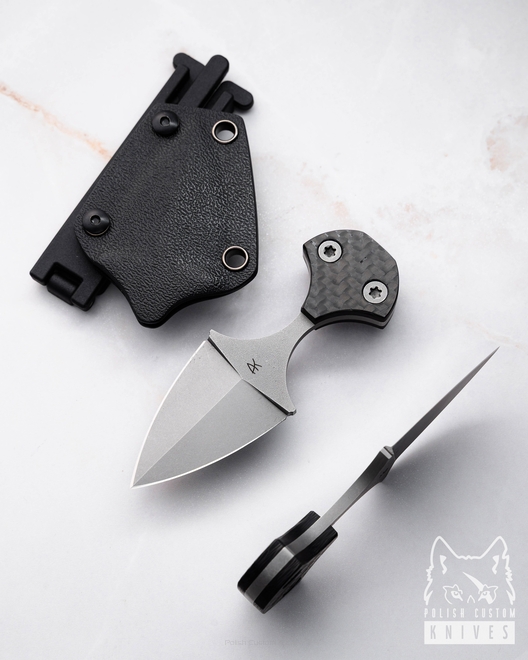 NÓŻ TAKTYCZNY MINI PUSH 3 ELMAX WŁÓKNO WĘGLOWE AK KNIVES