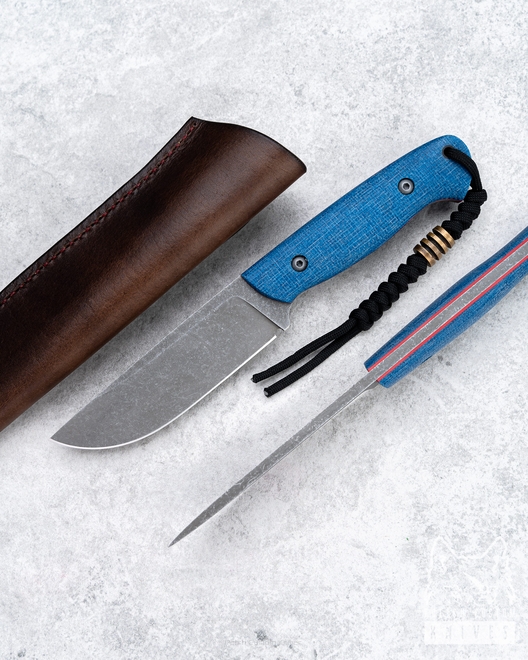 NÓŻ SURVIVALOWY WDOWA MINI 5 MICARTA BLUE D2 TD