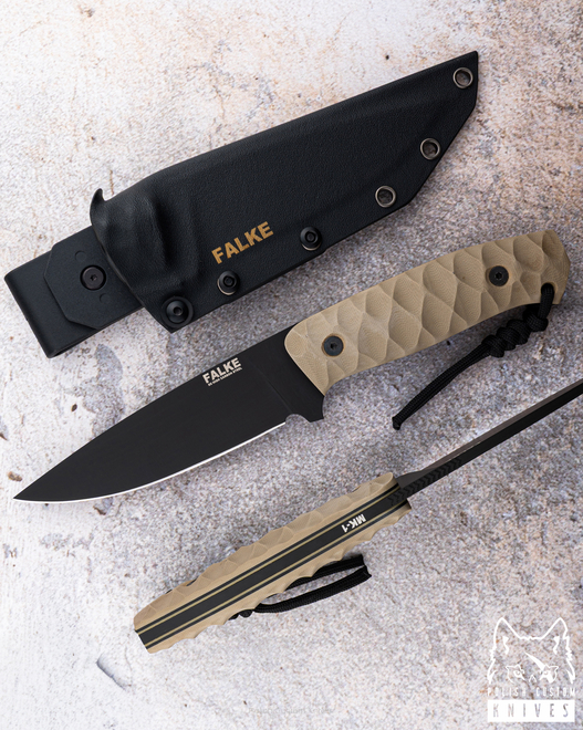 NÓŻ TAKTYCZNY SURVIVALOWY MK1 009 D2 G10 FALKE KNIVES