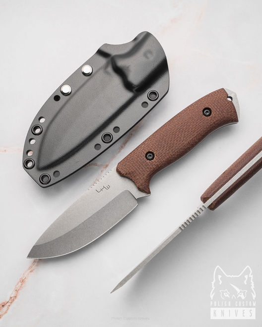 NÓŻ MYŚLIWSKI EDC DWARF N690 MICARTA  LKW