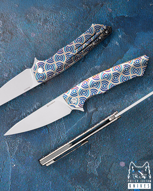 NÓŻ SKŁADANY FOLDER SLIM #0610 MAGNACUT CHRONO CIRCLE HERMAN KNIVES