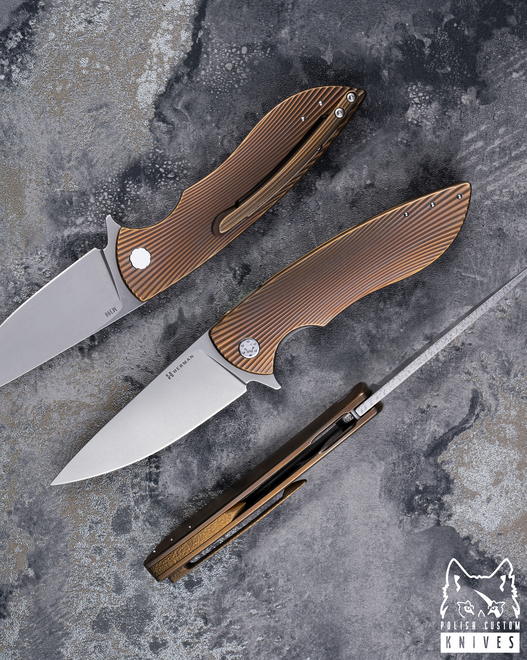 NÓŻ SKŁADANY FOLDER STING 659 M398 HERMAN KNIVES