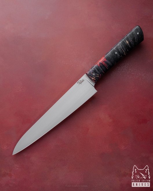 NÓŻ KUCHENNY POMOCNIK 160 31 ELMAX KLON CZERWONO CZARNY PABIŚ KNIVES