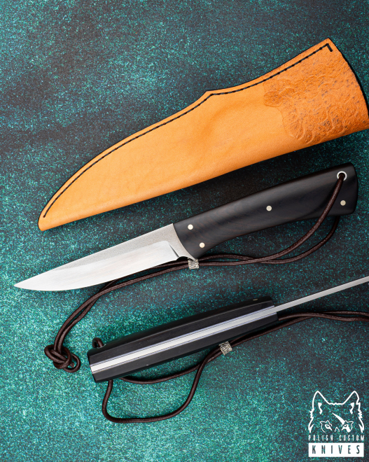 NÓŻ MYŚLIWSKI CZARNUCH 14 K110 HEBAN GARUCHI KNIVES