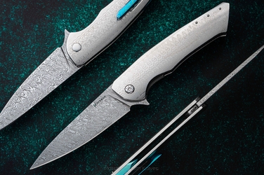 NÓŻ SKŁADANY FOLDER SLIM #0509 DAMASTEEL FULL DRESS HERMAN KNIVES