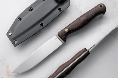 NÓŻ MYŚLIWSKI SURVIVALOWY HUNTER 12 N690 WENGE AK KNIVES