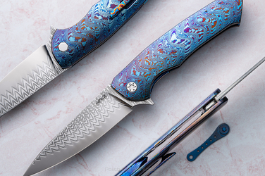 NÓŻ SKŁADANY FOLDER SLIM 3 DAMACORE TIMASCUS HERMAN