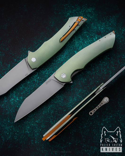 NÓŻ SKŁADANY FOLDER OVIUM v1 18 M398 HERMAN KNIVES