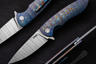 NÓŻ SKŁADANY MICRO STING 5 TIMASCUS BALBACH HERMAN