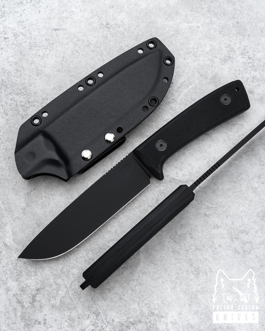 NÓŻ SURVIVALOWY LKW OUTDOORER BLACK G10