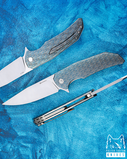 NÓŻ SKŁADANY FOLDER DRAGONFLY #0547 RWL34 TESSERACT HERMAN KNIVES