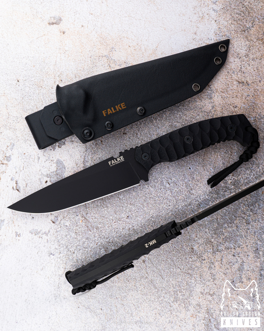 NÓŻ TAKTYCZNY SURVIVALOWY MK2 005 D2 G10 FALKE KNIVES