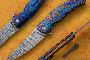 NÓŻ SKŁADANY FOLDER ISHTAR 4 TIMASCUS DAMASTEEL HERMAN