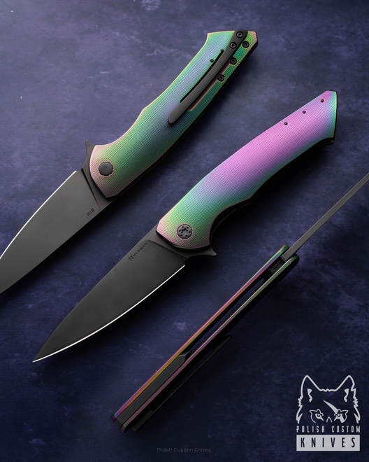 NÓŻ SKŁADANY FOLDER SLIM #0489 M390 OERLIKON DLC HERMAN KNIVES