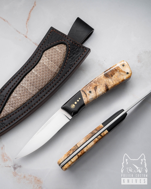 NÓŻ MYŚLIWSKI EDC PREHISTORIC 7 K110 61-62 HRC MAMUT GARUCHI KNIVES