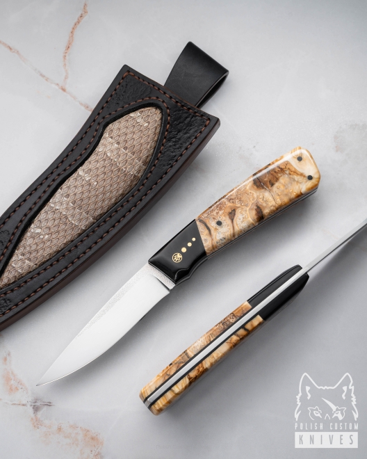 NÓŻ MYŚLIWSKI EDC PREHISTORIC 7 K110 61-62 HRC MAMUT GARUCHI KNIVES