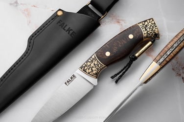 NÓŻ MYŚLIWSKI HUNTER INDIVIDUAL H335 D2 ZAGRZYBIONA OLCHA FALKE KNIVES