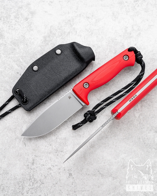 NÓŻ NECK EDC MINI ODC M390 G10 CZERWONY AK