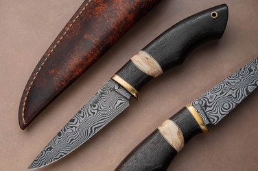 NÓŻ SURVIVALOWY TAKTYCZNY AUTUMN WIND 24 DAMAST SIMON'S KNIVES