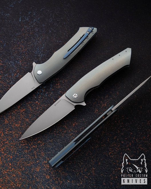 NÓŻ SKŁADANY FOLDER SLIM #0627 M390 HERMAN KNIVES