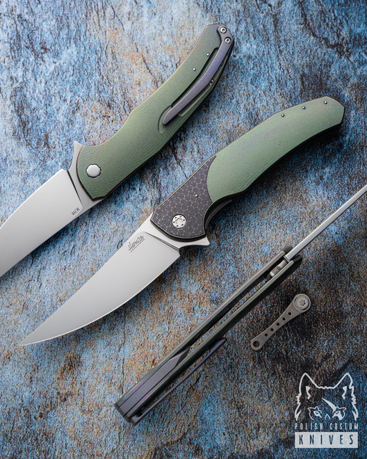 NÓŻ SKŁADANY FOLDER ISHTAR 374 M398 HERMAN KNIVES