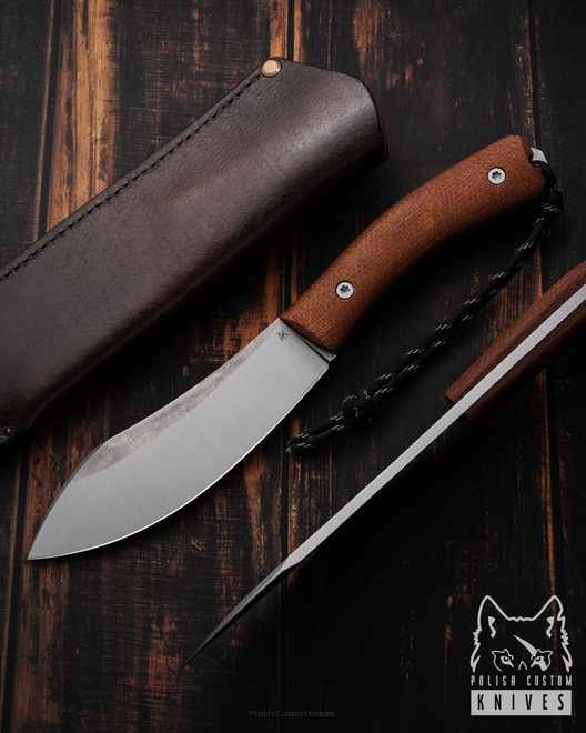 NÓŻ SURVIVALOWY NESSMUK TACTICAL 5 SLEIPNER MICARTA AK