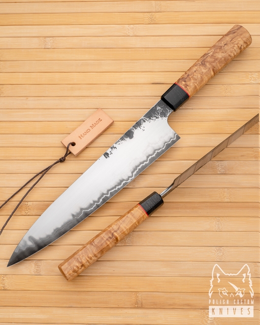NÓŻ KUCHENNY GYUTO CHEF SAN MAI 1 AOGAMI BLUE 2 BLADOWSKI