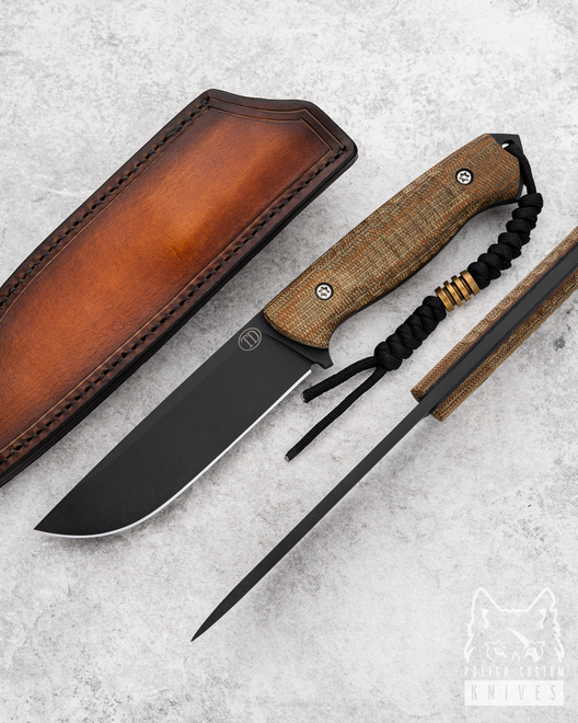 NÓŻ SURVIVALOWY RATEL II MICARTA  NZ3 18 TD