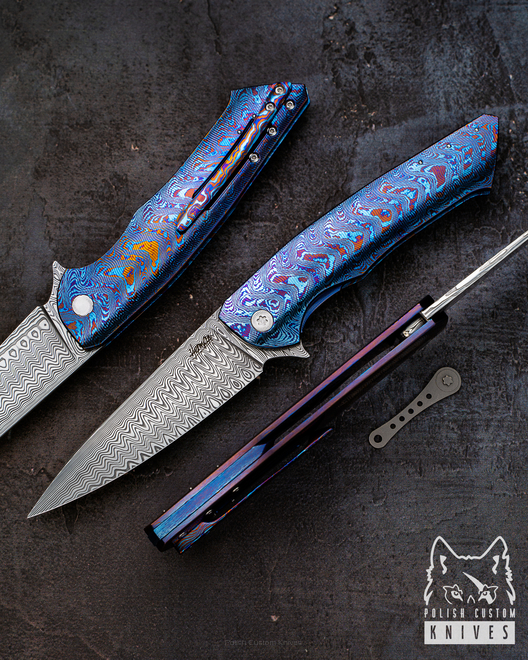 NÓŻ SKŁADANY FOLDER SLIM 3 TIMASCUS HERMAN 