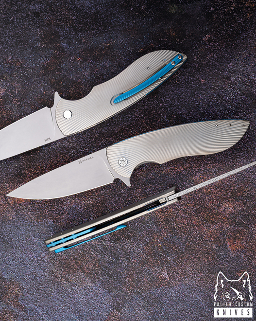 NÓŻ SKŁADANY FOLDER BIG STING #0026 M398 HERMAN KNIVES