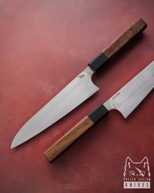 NÓŻ KUCHENNY GYUTO 190 5 D2 WENGE CZARNY GRAB PABIŚ