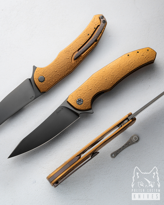 NÓŻ SKŁADANY FOLDER ISHTAR 372 M398 PVD HERMAN KNIVES