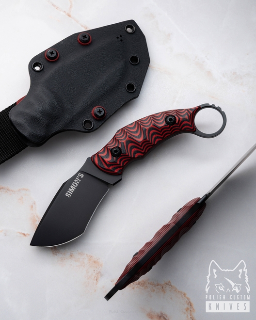 NÓŻ EDC SURVIVALOWY TAKTYCZNY SHARK 2612 K720 G10 SIMON'S KNIVES