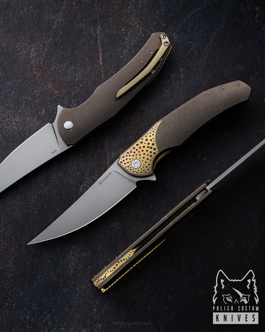 NÓŻ SKŁADANY FOLDER ISHTAR 582 M398 HERMAN KNIVES