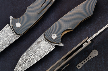 NÓŻ SKŁADANY FOLDER VESPERTILIO 39 DAMASTEEL HERMAN