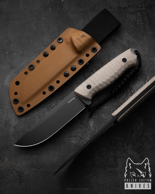 NÓŻ SURVIVALOWY RATEL II 39 SLEIPNER G10 SAND TD KNIVES