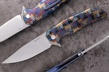 NÓŻ SKŁADANY FOLDER DRAGONFLY #0470 M398 PUZZLE ( C0039 ) HERMAN KNIVES