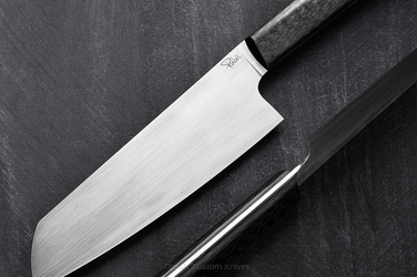 NÓŻ KUCHENNY SANTOKU FULTANG 180 7 M390 CARBON FIBRE PABIŚ