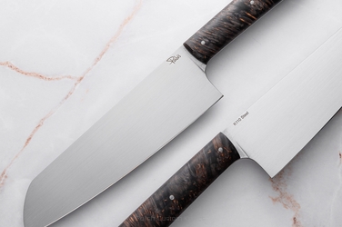 NÓŻ KUCHENNY SANTOKU 180 34 K110 KLON STABILIZOWANY PABIŚ KNIVES