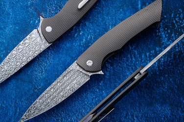 NÓŻ SKŁADANY FOLDER SLIM #0511 DAMASTEEL HALF DRESS HERMAN KNIVES