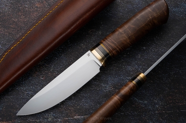 NÓŻ SURVIVALOWY TAKTYCZNY CAMP 1 D2 STABILIZOWANA OLCHA G10 KIEDI KNIVES