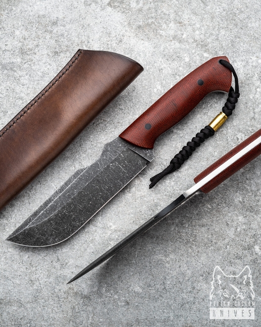 NÓŻ SURVIVALOWY RATEL V2 MICARTA BRĄZ