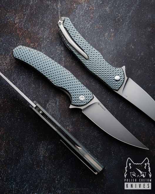 NÓŻ SKŁADANY FOLDER ISHTAR 598 LEWORĘCZNY M390 HERMAN KNIVES