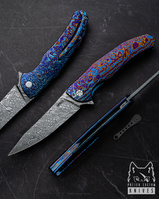 NÓŻ SKŁADANY FOLDER ISHTAR 5 TIMASCUS DAMASTEEL HERMAN